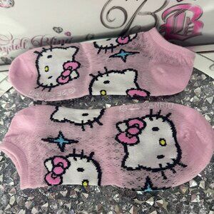 Hello Kitty Pink Ankle Socks Sanrio 2025 brand new pink cute socks ankle height